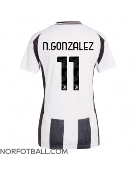 Billige Fotballdrakt Juventus Nicolas Gonzalez #11 Replika Hjemmedrakt Dame 2024-25 Kortermet